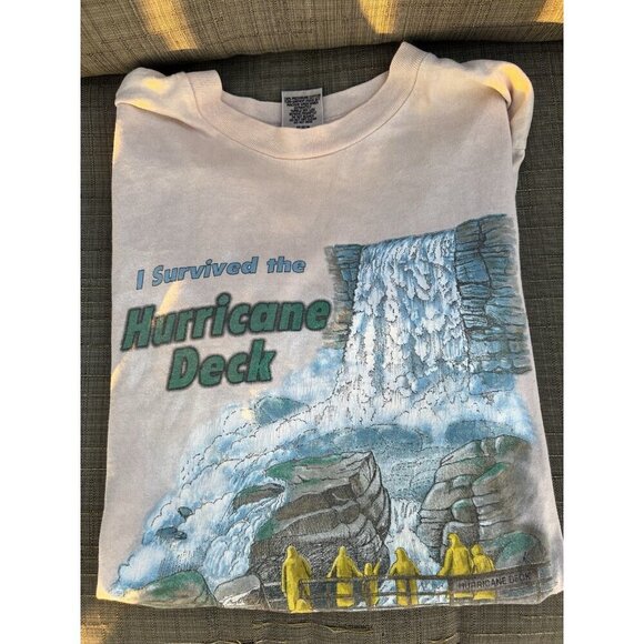 Vintage 90s Eagle Niagara Falls New York single stitch graphic tee sz M skater - Picture 4 of 11